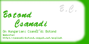 botond csanadi business card